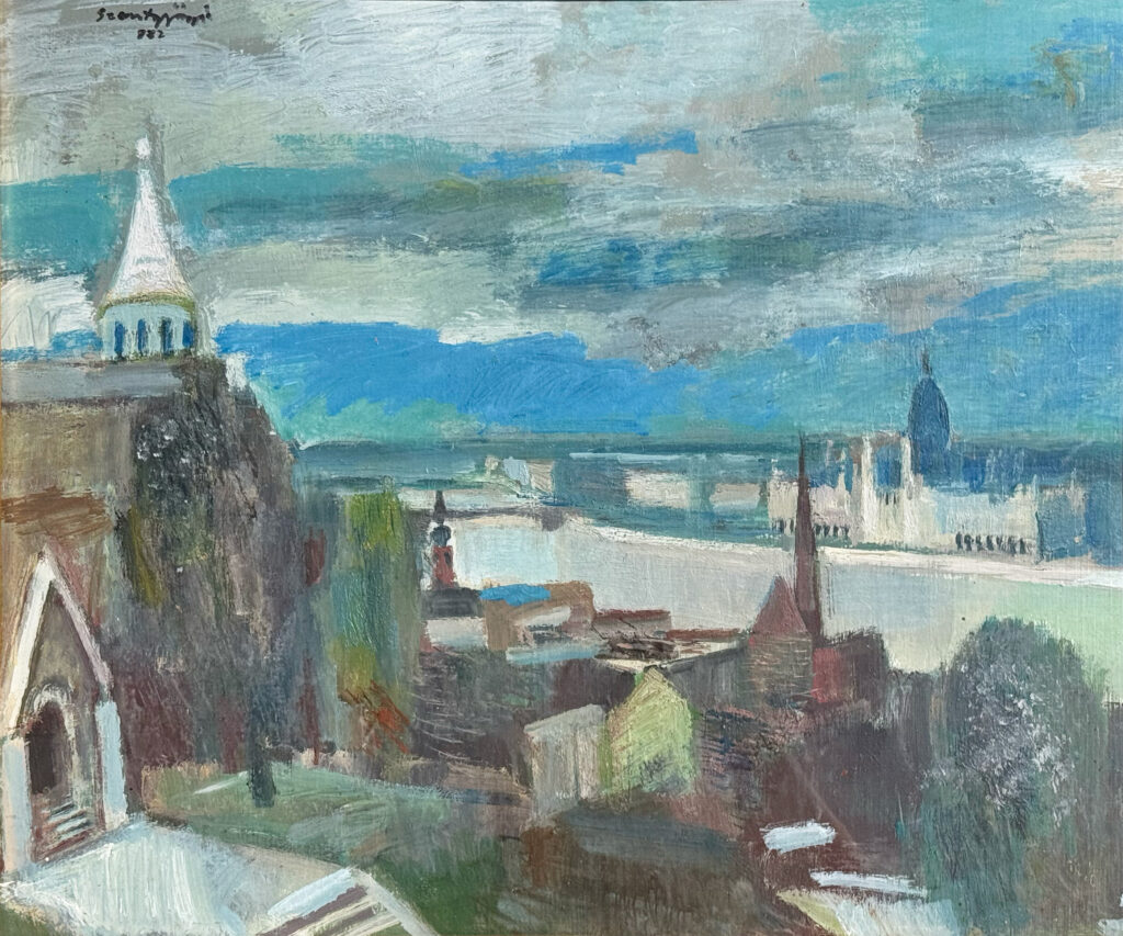 Szentgyörgyi Kornél - Budapest látképe a Parlamenttel